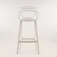 Барный стул Barneo N-235 Masters, белый, design Phillip Stark в Снежинске - snezhinsk.mebel24.online | фото 3