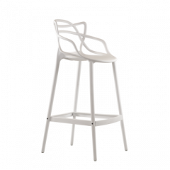 Барный стул Barneo N-235 Masters, белый, design Phillip Stark в Снежинске - snezhinsk.mebel24.online | фото