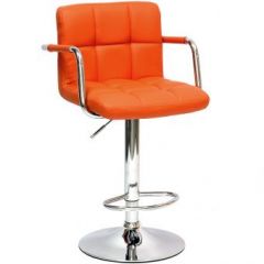 Барный стул Barneo N-69 Kruger Arm Оранжевый в Снежинске - snezhinsk.mebel24.online | фото