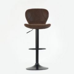 Барный стул Barneo N-86 Time / Black / VPU Brown Vintage коричневый винтаж PK970-18 в Снежинске - snezhinsk.mebel24.online | фото 3