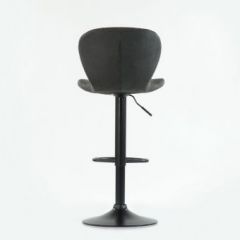 Барный стул Barneo N-86 Time / Black / VPU Dark Gray Vintage серый винтаж 970-11 в Снежинске - snezhinsk.mebel24.online | фото 2