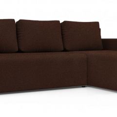 Диван угловой Алиса 3 Bahama VISION - Teos Dark Brown в Снежинске - snezhinsk.mebel24.online | фото