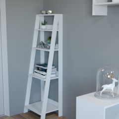 Этажерка лофт (белый) в Снежинске - snezhinsk.mebel24.online | фото 2