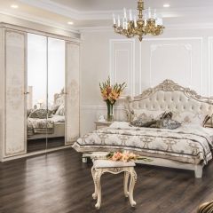Комод 4 ящика с Зеркалом ППУ (крем) коллекция Патрисия в Снежинске - snezhinsk.mebel24.online | фото 5