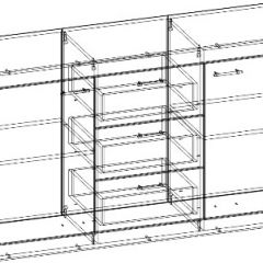 СОНАТА КС-1500 Комод (Дуб сонома/Белый глянец) в Снежинске - snezhinsk.mebel24.online | фото 2