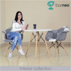 Кресло Barneo N-14 Patchwork черно-белый в Снежинске - snezhinsk.mebel24.online | фото 3
