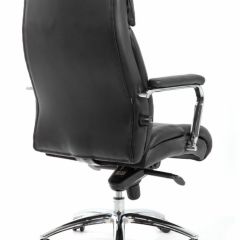 Кресло BRABIX PREMIUM "Phaeton EX-502" (кожа с компаньоном, хром, черное) 530882 в Снежинске - snezhinsk.mebel24.online | фото 4