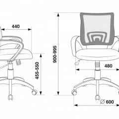 Кресло Бюрократ CH-695N/BL/TW-11 синий TW-05 черный TW-11 в Снежинске - snezhinsk.mebel24.online | фото 4