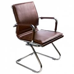 Кресло для посетителя Бюрократ CH-993-Low-V/Brown коричневый в Снежинске - snezhinsk.mebel24.online | фото