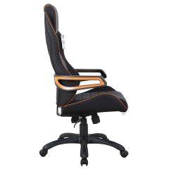 Кресло компьютерное BRABIX Techno Pro GM-003 (ткань черное/серое, вставки оранжевые) 531813 в Снежинске - snezhinsk.mebel24.online | фото 3