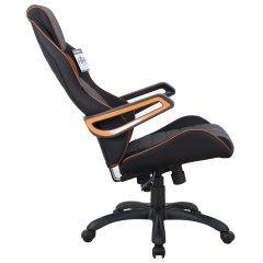 Кресло компьютерное BRABIX Techno Pro GM-003 (ткань черное/серое, вставки оранжевые) 531813 в Снежинске - snezhinsk.mebel24.online | фото 4