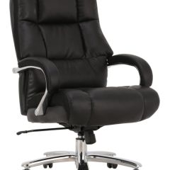 Кресло офисное BRABIX PREMIUM "Bomer HD-007" (рециклированная кожа, хром, черное) 531939 в Снежинске - snezhinsk.mebel24.online | фото