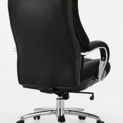 Кресло офисное BRABIX PREMIUM "Bomer HD-007" (рециклированная кожа, хром, черное) 531939 в Снежинске - snezhinsk.mebel24.online | фото 4