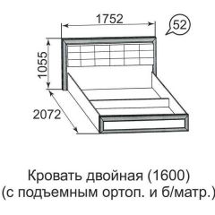 Кровать двойная Ника-Люкс с подъем механизмом 1600*2000 в Снежинске - snezhinsk.mebel24.online | фото 7