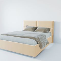 Кровать Корсика с ПМ 1200 (экокожа бежевая) в Снежинске - snezhinsk.mebel24.online | фото 2