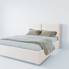 Кровать Корсика с ПМ 800 (экокожа белая) в Снежинске - snezhinsk.mebel24.online | фото 2