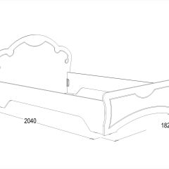 Кровать Ольга-10 МДФ (1600) без основания в Снежинске - snezhinsk.mebel24.online | фото 2