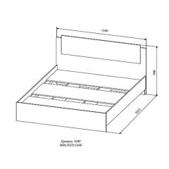 СОФИ СКР1600.1 Кровать 1600 в Снежинске - snezhinsk.mebel24.online | фото 2