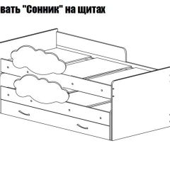 Кровать выкатная Соник (800*1900) в Снежинске - snezhinsk.mebel24.online | фото 2