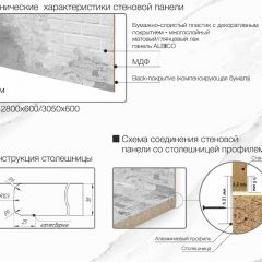 Кухонный фартук со столешницей (А-01) в едином стиле (3050 мм) в Снежинске - snezhinsk.mebel24.online | фото 7