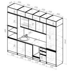 Кухонный гарнитур Лоретта люкс 3000 мм в Снежинске - snezhinsk.mebel24.online | фото 2