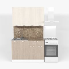 Кухонный гарнитур Ольга лайт 1 1200 мм в Снежинске - snezhinsk.mebel24.online | фото 3