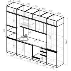 Кухонный гарнитур Равенна люкс 3000 мм в Снежинске - snezhinsk.mebel24.online | фото 2