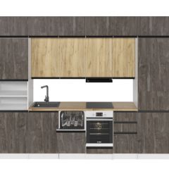 Кухонный гарнитур Сапфир 2 экстра 3000 мм в Снежинске - snezhinsk.mebel24.online | фото 3