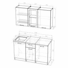 Кухонный гарнитур Симона медиум 1400 в Снежинске - snezhinsk.mebel24.online | фото 4