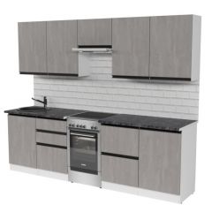 Кухонный гарнитур Сюита мега 2500 мм в Снежинске - snezhinsk.mebel24.online | фото 4