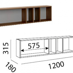 Лимба (гостиная) М11 Полка навесная в Снежинске - snezhinsk.mebel24.online | фото