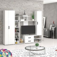 Шкаф Торонто (Белый текстурный) в Снежинске - snezhinsk.mebel24.online | фото 2