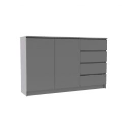 МОРИ МК 1600.1 Комод (графит) в Снежинске - snezhinsk.mebel24.online | фото 2