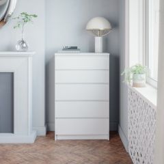 МОРИ МК 700.5 Комод (белый) в Снежинске - snezhinsk.mebel24.online | фото