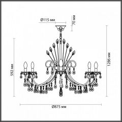 Подвесная люстра Odeon Light Versia 4977/10 в Снежинске - snezhinsk.mebel24.online | фото 5