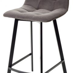 Полубарный стул CHILLI-QB SQUARE графит #14, велюр / черный каркас (H=66cm) М-City в Снежинске - snezhinsk.mebel24.online | фото