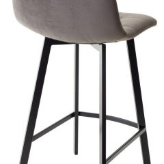 Полубарный стул CHILLI-QB SQUARE графит #14, велюр / черный каркас (H=66cm) М-City в Снежинске - snezhinsk.mebel24.online | фото 2
