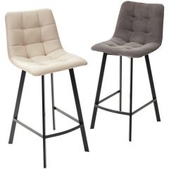 Полубарный стул CHILLI-QB SQUARE графит #14, велюр / черный каркас (H=66cm) М-City в Снежинске - snezhinsk.mebel24.online | фото 5