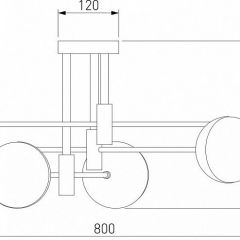 Потолочная люстра Eurosvet Nuvola 70129/6 латунь в Снежинске - snezhinsk.mebel24.online | фото 4