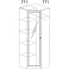 Прихожая Инна 4 Денвер темный в Снежинске - snezhinsk.mebel24.online | фото 5