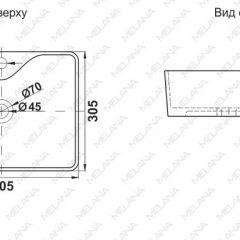 Раковина MELANA MLN-7291X в Снежинске - snezhinsk.mebel24.online | фото 2