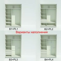 Шкаф-купе 1400 серии SOFT D1+D3+B2+PL1 (2 ящика+1штанга) профиль «Графит» в Снежинске - snezhinsk.mebel24.online | фото 6