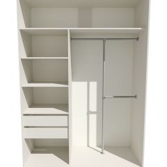 Шкаф-купе 1400 серии SOFT D8+D2+B2+PL4 (2 ящика+F обр.штанга) профиль «Графит» в Снежинске - snezhinsk.mebel24.online | фото 2