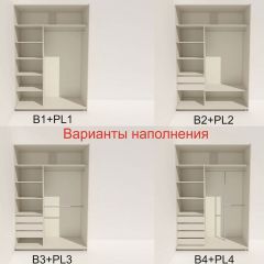 Шкаф-купе 1400 серии SOFT D8+D2+B2+PL4 (2 ящика+F обр.штанга) профиль «Графит» в Снежинске - snezhinsk.mebel24.online | фото 6