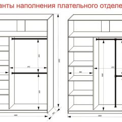 Шкаф-купе 1600 серии SOFT D6+D4+B2+PL2 (2 ящика+1штанга+1 полка) профиль «Капучино» в Снежинске - snezhinsk.mebel24.online | фото 9