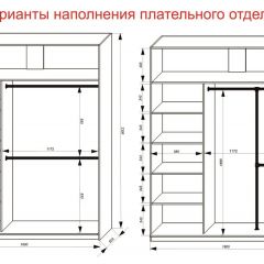 Шкаф-купе 1800 серии SOFT D1+D3+B2+PL1 (2 ящика+1штанга) профиль «Графит» в Снежинске - snezhinsk.mebel24.online | фото 7