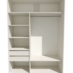 Шкаф-купе 1800 серии SOFT D6+D4+B2+PL2 (2 ящика+1штанга+1 полка) профиль «Капучино» в Снежинске - snezhinsk.mebel24.online | фото 2