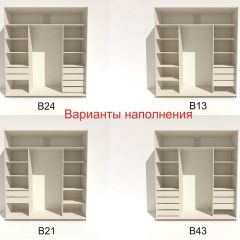 Шкаф-купе 2100 серии SOFT D5+D4+D5+B22+PL3 (по 2 ящика лев/прав+2штанги) профиль «Графит» в Снежинске - snezhinsk.mebel24.online | фото 6