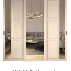 Шкаф-купе 2150 серии NEW CLASSIC K1+K1+K1+B22+PL4 (по 2 ящика лев/прав+F обр.штанга) профиль «Капучино» в Снежинске - snezhinsk.mebel24.online | фото 15