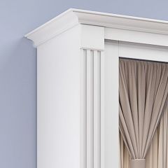 Шкаф-купе 2150 серии NEW CLASSIC K1+K1+K1+B22+PL4 (по 2 ящика лев/прав+F обр.штанга) профиль «Капучино» в Снежинске - snezhinsk.mebel24.online | фото 4